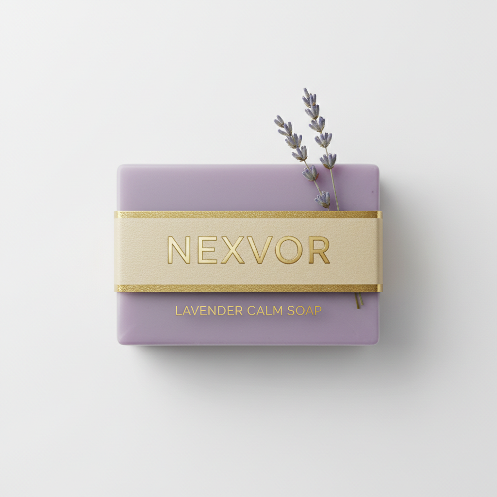 NEXXVOR Lavender Calm Soap premium luxury purple lavender packaging