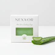 NEXXVOR Aloe Vera Soothing Soap premium luxury green packaging